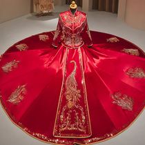 The Atmospheric Lean Stream Su Show and the Bride 2022 New Chinese Wedding Gown Summer New and Suits Women