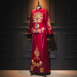 Мужчины Xiuhe Service 2020 Новые китайские замужние мужчины мужчины Xiuhe's Costume's Dragon и Phoenix Gine Gold