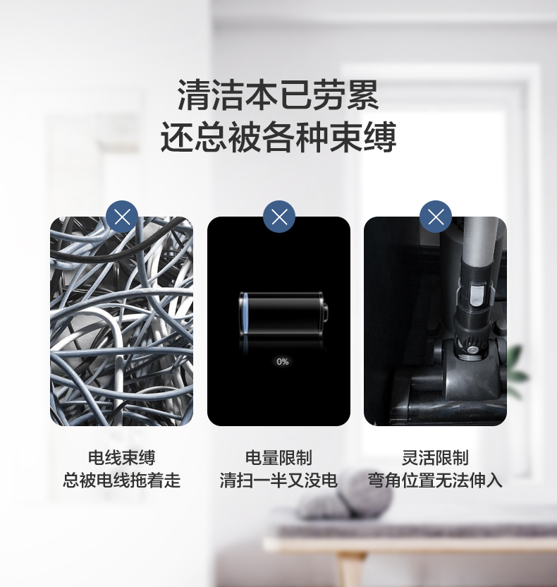 Máy hút bụi không dây đẹp gia đình Máy cầm tay mạnh mẽ công suất cao sạc thẳng đứng chân không nhỏ U7 - Máy hút bụi giá robot lau nhà