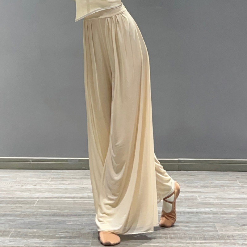 Classical Dance Gauze Pants Double-Layer Loose and Flowing Wide-Leg Pants New Dance Practice Pants Chinese Dance Mesh Dance Pants for Women Classical Dance Gauze Pants Double-Layer Loose and Flowing Wide-Leg Pants New Dance Practice Pants Chinese Dance Mesh Dance Pants for Women