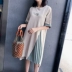 Váy thun không cổ hè 2019 phiên bản mới của Hàn Quốc gió lạnh Rất cổ tích Pháp váy đầm nữ xuân thu - Sản phẩm HOT đầm đẹp thu đông Sản phẩm HOT