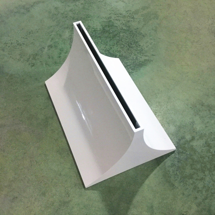 White arc billboard base high-end KT plate display shelf Chevrolet poster frame white curved glass license