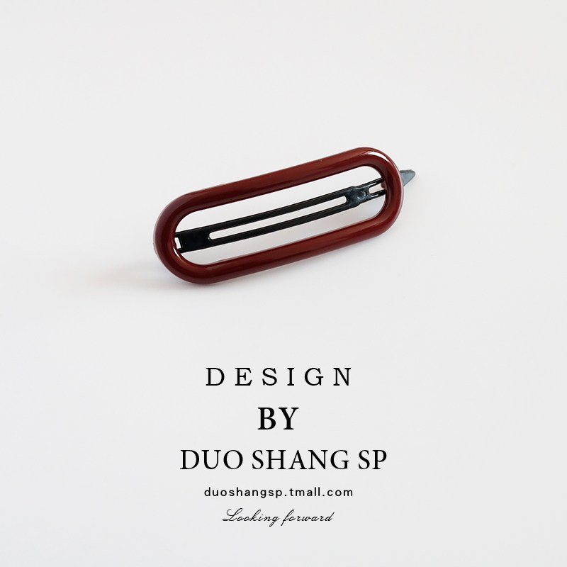 images 5:ins simple oval hairpin with a Korean net red hair jacket on the back of the head of the spoon top of the head