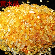 Glass fragment transparent gravel small grain white glazed gravel crystal glazed gravel white yellow green blue purple glazed