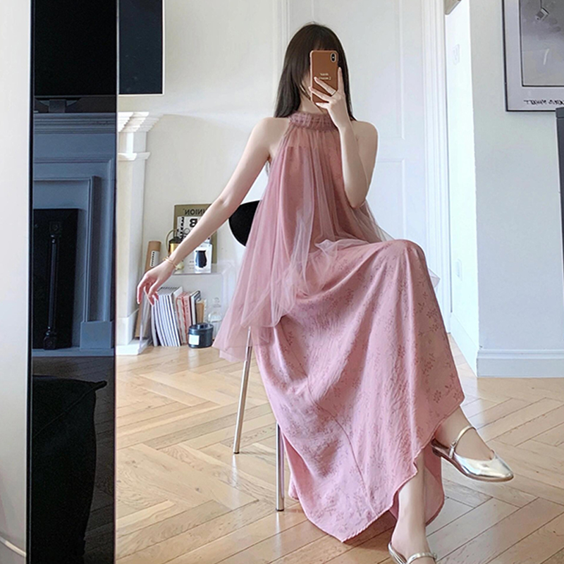 Set, summer dress, sleeves suitable for photo sessions, scarf, long skirt, mid-length Set, summer dress, sleeves suitable for photo sessions, scarf, long skirt, mid-length