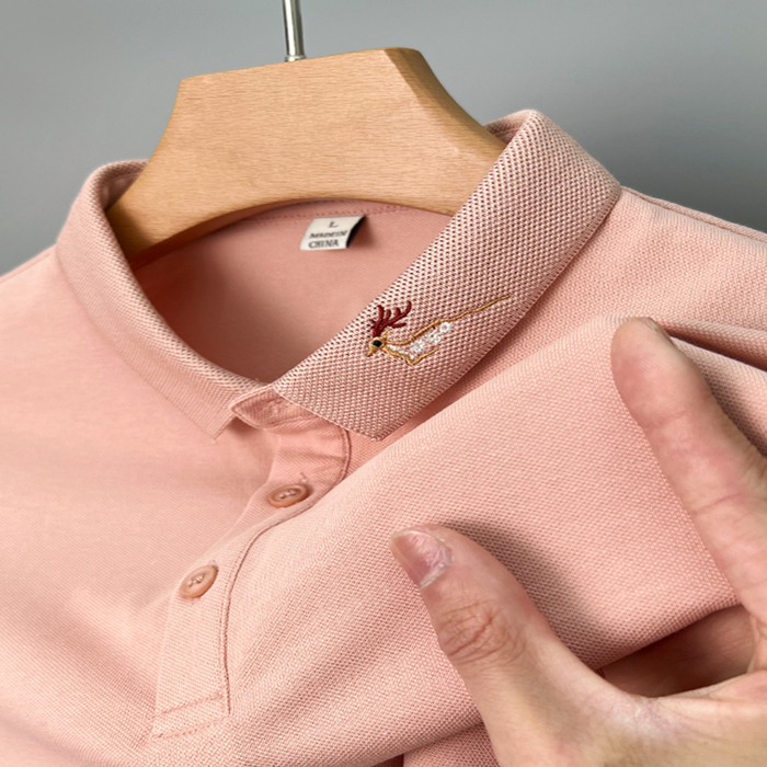 Cosp Kosp high-end short-sleeved polo shirt men's T-shirt lapel mercerized cotton top summer youth men's trend
