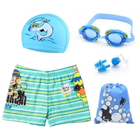 Комплект, водонепроницаемые штаны, плавательная шапочка, носовой зажим, пляжные беруши, 12 размер