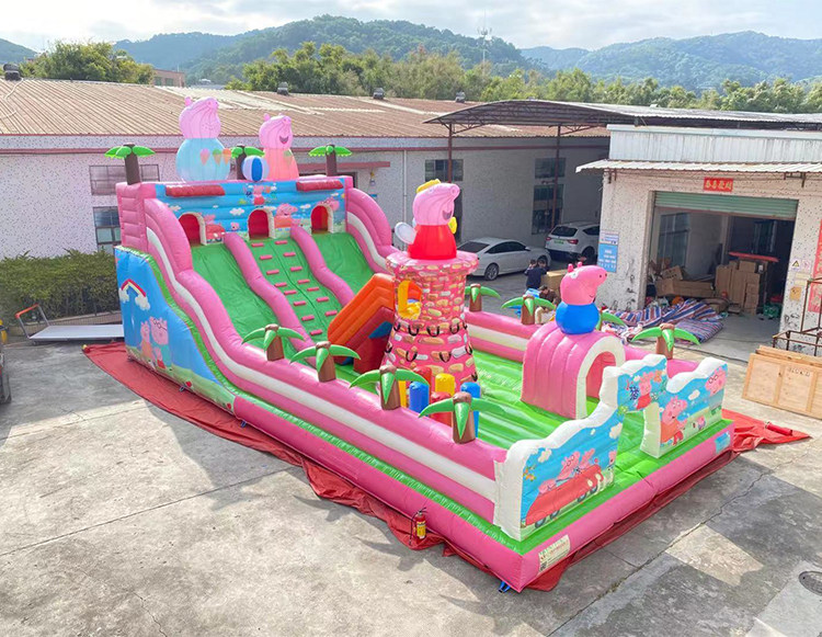 Батут 72平方米小猪佩奇12x6充气城堡蹦蹦床厂家直销支持定制摆摊利器 OTHER