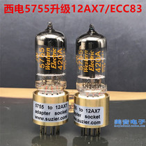 New American Western Electric WE 5755 420A tube with conversion tube holder instead of 12AX7 ECC83 pairing