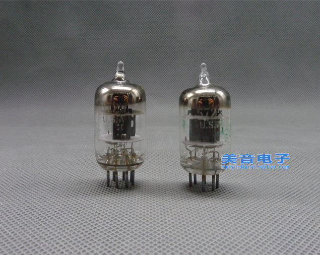 US 5725 Direct Gen 6J2 6m 2 6AS6 Early Black Screen Venom Vacuum Tube