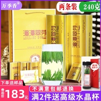 Guizhou Green Tea Meitan Cui Bud 2021 New Tea Extra Sag Tongue Ming Tea Alpine Tea Gift Box 240g