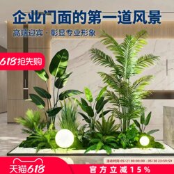 Artificial Plant Landscaping Set for Living Room Decoration, Green Plant Combination Bonsai Set, Window Display Decor, Home Decor Piece, Ambiance Tree
