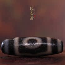 One thing one picture Original mine Tibet three-eyed sky beads to pure oil run package pulp Natural old mine sky beads hand string with beads