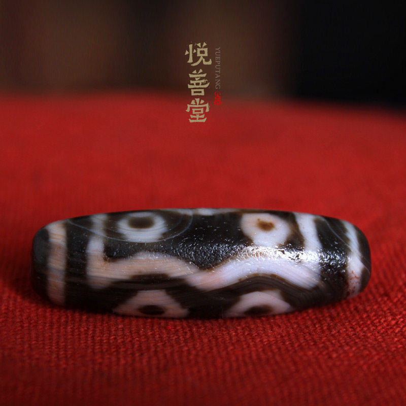 Raw ore Xizang seven eyes day bead to pure old ore paste natural cinnabar point DIY hand string with bead genuine products in Tibet