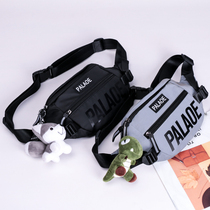 Shoulder Bag Tide Brand ins Sports Womens Small Backpack Mens Chest Bag Reflective Shoulder Bag Hip Hop Personality Student running bag