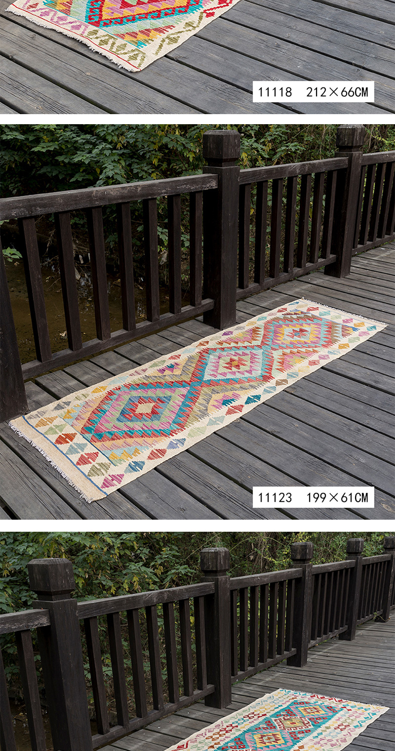 Hương vị thị giác Pakistan nhập khẩu Kilim Bohemian phong cách dân tộc Bắc Âu thảm phòng khách hiện đại - Thảm thảm ngủ văn phòng