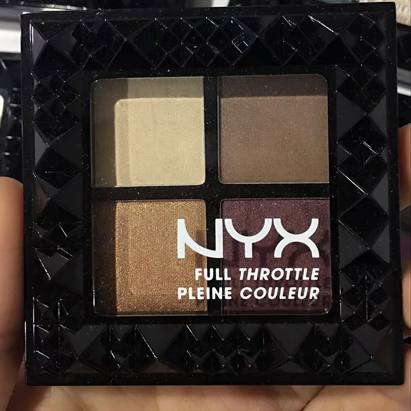 NYX bốn màu bóng mắt đinh tán khay bóng mắt màu bí ngô FULL THROTTLE SHADOW PALETTE