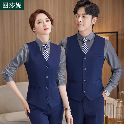 Пиджак классического кроя подходит для мужчин и женщин, жилет, комплект для отеля, комбинезон