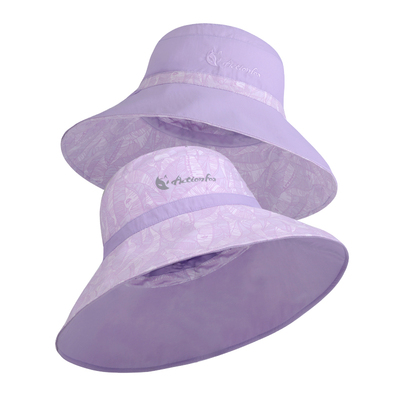 快乐狐狸帽子女遮阳防紫外线速干帽可收纳双面渔夫帽