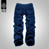 Мужские летние дорожные штаны, свободный прямой крой, большой размер