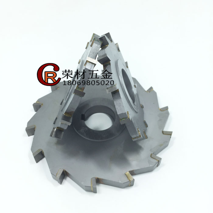 Carbide inlaid alloy three-sided edge milling cutter milling blade 200*6 8 10 12 14 16 18 20