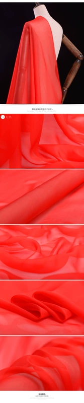 ● rắn con heo đất vàng mỏng lụa chiffon vải tằm vải lụa vải khăn sợi lụa váy - Vải vải tự làm vải họa tiết đẹp