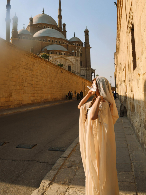 Clothing, Travel Outfits, Egyptian Travel Clothes, Photo Shoot Robes, Hooded Cloaks for Women