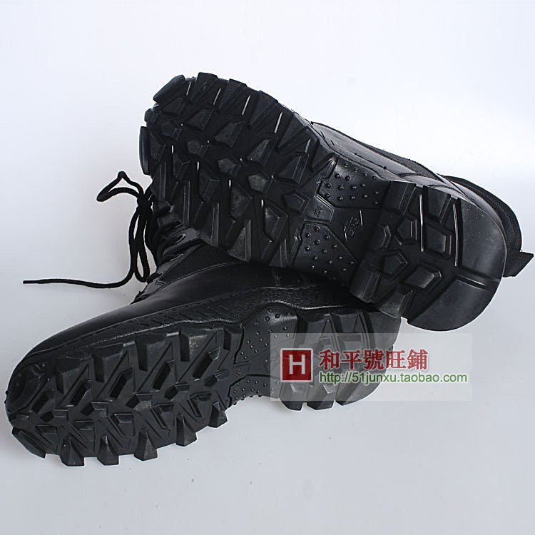 Bottes militaires pour homme en cuir - Ref 1402155 Image 9