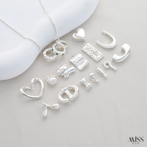 Медная подвеска в виде сердечка, браслет, ожерелье, серьги, аксессуар, аксессуары