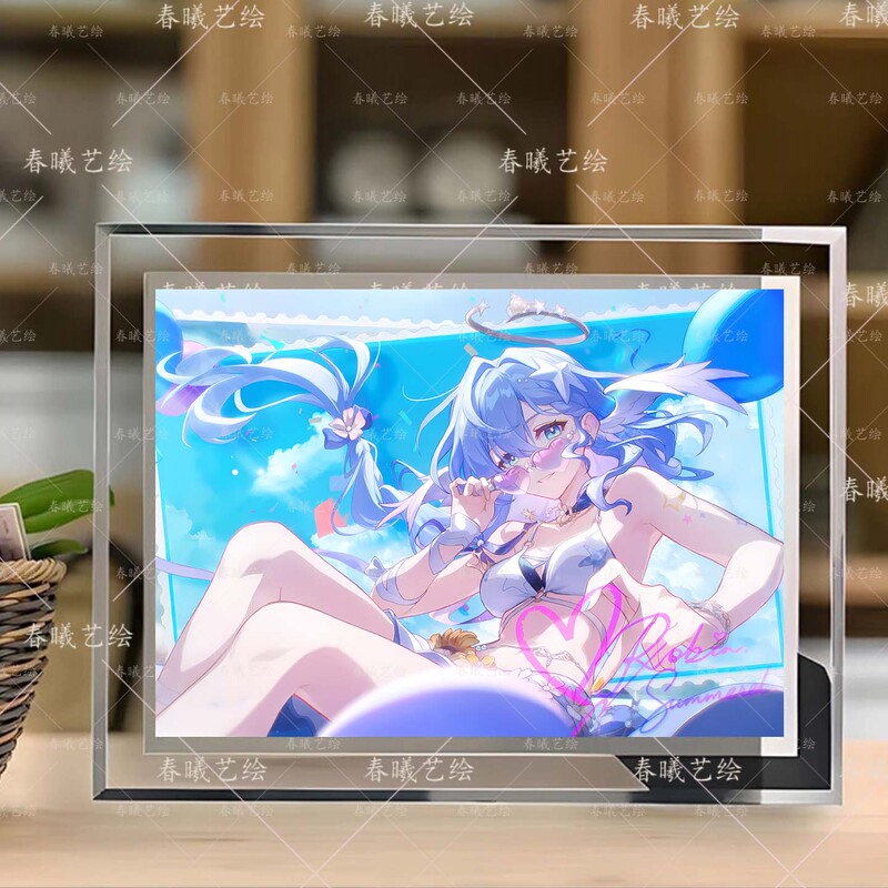Honkai: Star Rail - Sparrow Bird Sp Sparrow Bird Qingge Merchandise Honkai Star Rail Crystal Photo Frame Creative Display Stand
