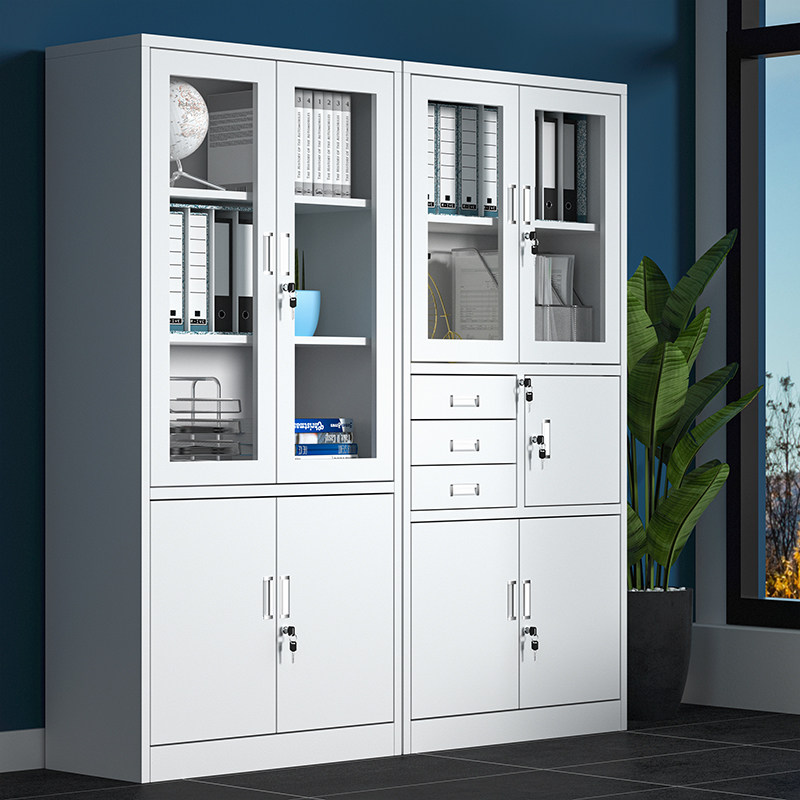 Office tin file cabinet file data credential cabinet security cabinet drawer with lock password low cabinet staff locker