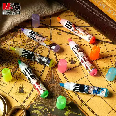 Chenguang one piece mini fluorescent pen One piece color marker pen small fresh light color students use to take notes without smudging children's primary school students cute candy color set