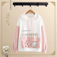 Осенняя толстовка для школьников, весенний балахон, свободный крой, подходит для подростков, для средней школы