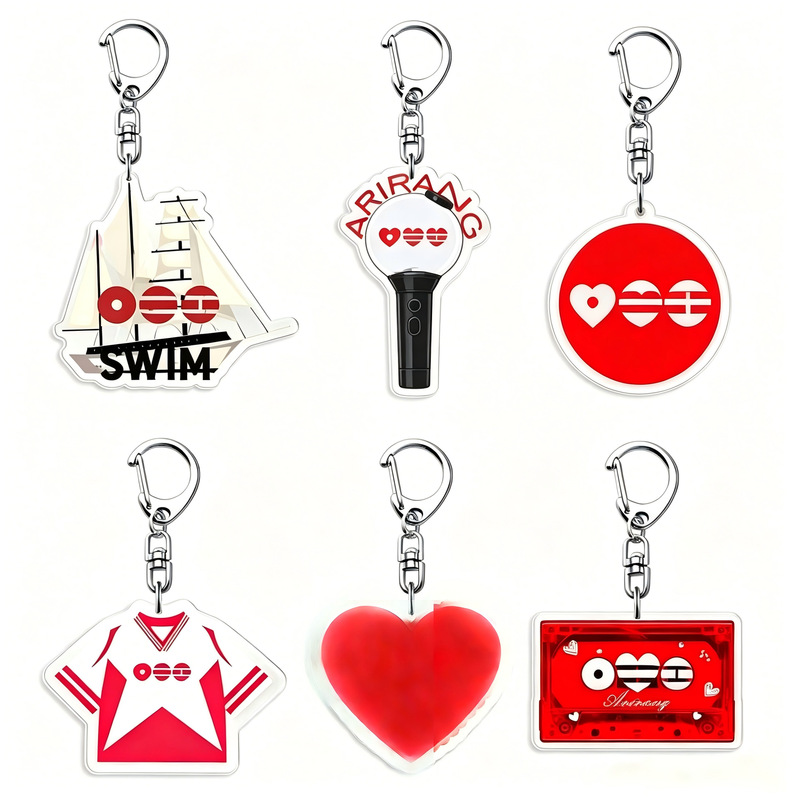 Bts (Bts) Merchandise Acrylic Keychain Cheering Stick Pendant Concert Cheering Interchangeable Materials