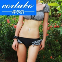 Áo tắm mới của CORTUBO phiên bản Hàn Quốc của bikini chia thời trang bikini gợi cảm bikini nữ nhỏ xinh lưới nhỏ - Bikinis đồ bơi 2 mảnh dạng váy