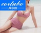 CORTUBO Hàn Quốc retro kẻ sọc nhỏ gợi cảm ngực nhỏ tụ tập bikini eo cao châu Âu và Hoa Kỳ bị chia mảnh spa - Bikinis bộ bikini 3 món Bikinis