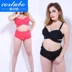 Bộ đồ bơi bikini của CORTUBO nữ cỡ lớn chia tam giác ngực lớn bằng thép tấm tụ tập eo cao châu Âu và Hoa Kỳ bìa lớn DEF Cup - Bikinis