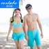 CORTUBO2016 cặp đôi mới Hàn Quốc quần bơi nam quần dài lò xo thép tấm tập hợp bikini ba - Vài đồ bơi 	đồ đôi đi biển màu trắng	 Vài đồ bơi