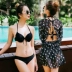 CORTUBO nước hoa nhỏ áo gió voan áo tắm nữ bikini chia ba mảnh thép tấm Hàn Quốc tập hợp - Bikinis bộ đồ bơi dài tay Bikinis