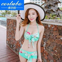 Áo tắm nữ CORTUBO bikini ba mảnh bằng thép tấm ngực ngực nhỏ thu thập xuân hè 2016 mới gợi cảm Hàn Quốc - Bikinis váy tắm biển