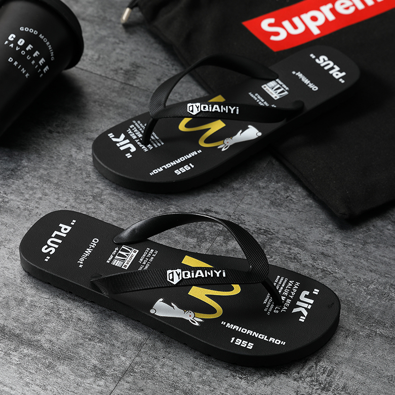 Paimilai Men's Summer Flip-Flops, Trendy Outdoor Wear, Personalized 2020 New Fashion Unisex Beach Sandals