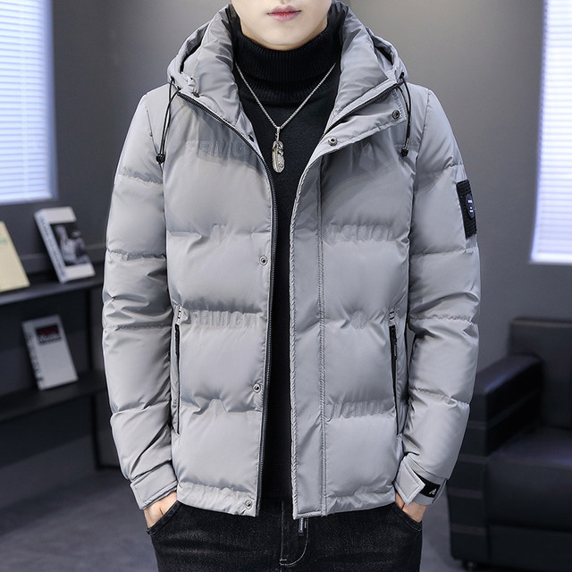 White Duck down Jacket for Men, Hooded, Trendy 2025 New Style, Stylish and Versatile, Thickened and Warm Coat for Teenagers
