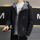 Winter down jacket men's short 2025 new Korean style trendy brand youth thickened workwear hooded jacket
