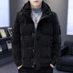 Down jacket men's hooded winter trendy brand 2024 new casual short style handsome thickened white duck down cold-proof jacket