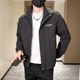 Men's Jacket Spring and Autumn 2025 New Trendy Brand Stand Collar Workwear Jacket Cool Casual Versatile Slim Fit Clothing