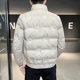 New winter stand-up collar down jacket for men, thickened and warm, casual, high-end, trendy brand, handsome white duck down cold-proof jacket