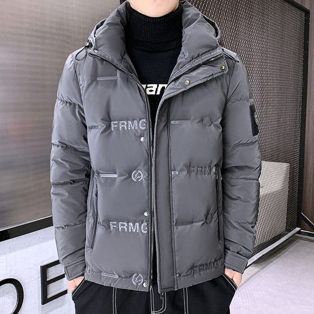 Down jacket men's winter trendy brand 2025 new hooded thickened work clothes handsome warm and cold-proof clothing versatile jacket