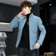 2021 Winter Men's Korean Style Trendy Thickened Slim Fit Stand Collar Stylish Casual Cotton Jacket Trendy Brand Versatile Coat
