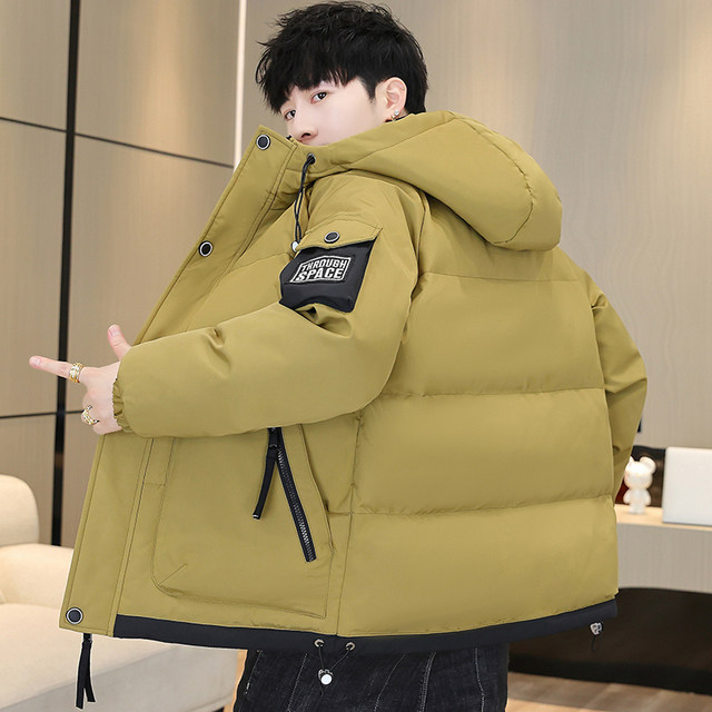 2025 New Cotton Jackets Men's Winter Thickened Warm Cotton Jackets Fashion Casual Trend Teenagers Hooded Cotton Jackets