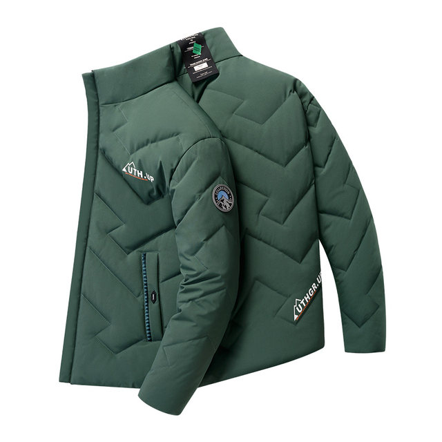 Winter thickened warm cotton coats for men and teenagers, trendy and handsome down cotton coats, high school and junior high school student cotton jackets